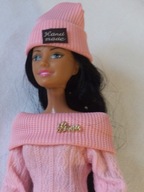 Ubranka dla lalki - Sweter, czapka, pończochy, majteczki, buty, torebka !!!