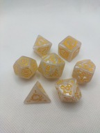 Zestaw 7 kości RPG – Smocze Dziedzictwo: Perłowy skarb