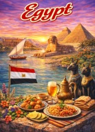 Magnes na Lodówkę Państwo, Kraj - Egipt - Egypt