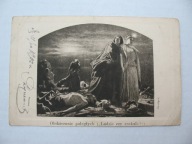 A. GROTTGER OBDZIERANIE POLEGŁYCH LUDZIE CZY SZAKALE przedw. POCZTÓWKA 1902