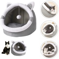 LEGOWISKO DLA KOTA BUDKA DOMEK MIĘKKIE POSŁANIE PLUSZOWE PODUSZKA KOJEC