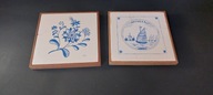2 x podkładki pod garnek kafel malowany design