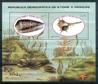 **846 SAO TOME E PRINCIPE BL.56 = 25E - SKORUPIAKI, MUSZLE