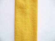 Opaska na włosy bawełniana lycra żółta słoneczna szeroka 9 cm