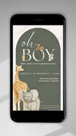 Zaproszenia elektroniczne - urodziny/baby shower/chrzest