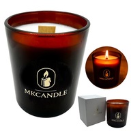 Świeca Zapachowa SKÓRKA POMARAŃCZY I CYNAMON Naturalna Drewniany knot