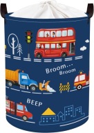 KOSZ NA PRANIE DLA DZIECI AUTA DUŻY ORGANIZER DO POKOJU NA ZABAWKI