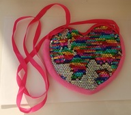 torebka cekinowe serduszko