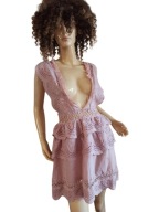 prettylittlething SUKIENKA z ażurowym haftem 36