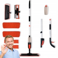 MOP PŁASKI ZE SPRYSKIWACZEM NAKŁADKI Z MIKROFIBRY DO PODŁOGI OKIEN