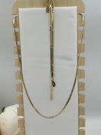 Blueberry zestaw Naszyjnik i bransoletka Złoty Gwiazdki stal 316L