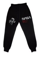 Spodnie dresowe chłopięce czarne NASA r. 9-10 lat nr 175A