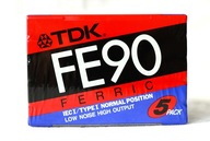 5-pack TDK FE-90 FERRIC * NOWY 5-pack * Stan bdb. * 15 zł za 1 szt. Ostatni