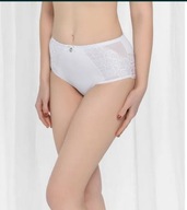 Majtki koronkowe Lanny Mode Biały haft 51679 rozmiar 2XL