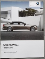 Prospekt BMW 7 F01 Cennik 9 / 2010