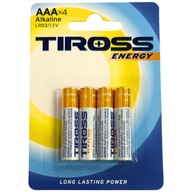 Bateria alkaliczna Tiross AAA (R3) 4 szt.
