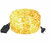 Girlanda wąż świetlny zewnętrzny 10 m led lampki biały ciepły