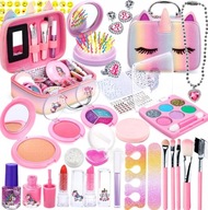 Kosmetyki Zestaw do Makijażu dla Dzieci Kuferek Make Up Jednorożec Cienie