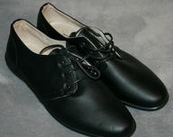 ELEGANCKIE BUTY MĘSKIE SKÓRA EKOLOGICZNA CZARNE WYGODNE ROZMIAR 43 - NOWE