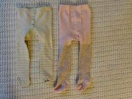 Rajstopki w paski komplet 2 szt 62-68 3–6 M