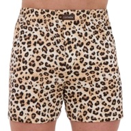 CORNETTE bokserki CLASSIC luźne 011/181 beż panterka 5XL pantera plus size