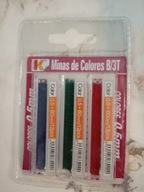 Kolorowe wkłady do ołówka automatycznego Zestaw 3 x 12 sztuk B/3T 0,5x60mm