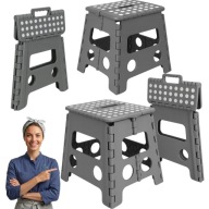 TABORET STOŁEK SKŁADANY ANTYPOŚLIZGOWY SCHODEK MOCNY STABILNY 150KG 32CM