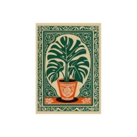 „Monstera” – Roślinny Plakat w Stylu Vintage