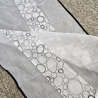 Panel z woalu, biały, czarny, szer. 52cm x wys. 130cm, 9x@
