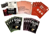 VOXI UK +44 Starter Karta England Prepaid SIM Card