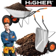 TACZKA TACZKI OGRODOWA KOLEBA DUKOŁOWA WÓZEK BUDOWLANY 140L 380KG MOCNY