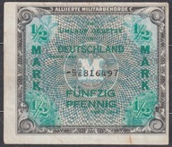 Niemcy 1/2 Marki 1944 Rosenberg 200c (druk ZSRR)