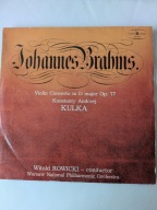 Johannes BRAHMS Andrzej KULKA Violin Concerto In D Major Winyl NM JAK NOWY