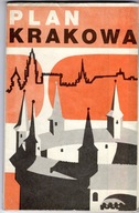 KRAKÓW - PLAN MIASTA Z 1974 ROKU.