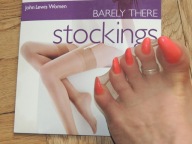 Elastyczne pończochy nylon "John Lewis" 37% lycra 7DEN roz od S do XXL