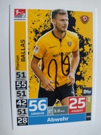 Karta topps match attax autograf Bundesliga Dresden FC Ballas