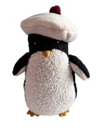 Przytulanka PINGWINEK boucle haft IMIĘ PREZENT chrzest