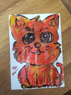 Rysunek Kotek Gramy dla WOŚP Dziękuję za kolejny wspólny rok z WOŚP