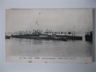 Okręt podwodny UBOOT wojenny z Francja z przed 1945 r.