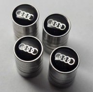 Nakrętki kapturki na wentyle AUDI srebrne (4szt.)