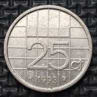 *HOLANDIA [0038]*25 centów 1993 Beatrycze (królowa Niderlandów)*25ct Nikiel