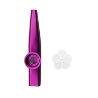 KAZOO METALOWE + 5 MEMBRAN - INSTRUMENT, KOLOR FIOLETOWY