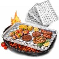 Tacki do grillowania tacka do grila aluminium BBQ prostokątny 15 szt.