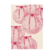 Plakat „Disco Hearts” – Ilustracyjny Plakat Retro