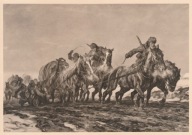 N148 ŻOŁNIERZE WEHRMACHT ROSYJSKIE DROGI ZIMA 1943 NIEMCY RZESZA