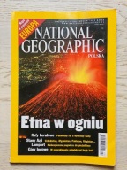 National Geographic Luty 2002 Etna Rafy Koralowe Lampart Góry Lodowe Azja