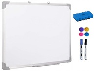 TABLICA MAGNETYCZNA SUCHOŚCIERALNA 90X60 CM + AKCESORIA GRATIS
