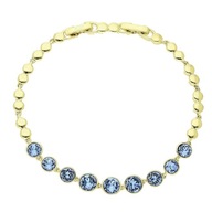 85902 Bransoletka stal chirurgiczna 316L pozł. 14k SAPPHIRE LIGHT Swarovski