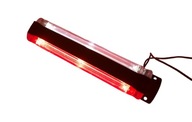 Lampa obrysowa biało czerwona diodowa led światłowód