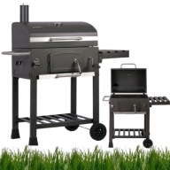 GRILL WĘGLOWY OGRODOWY KOMIN ŻELIWNY RUSZT 57X43CM + TERMOMETR W ZESTAWIE!